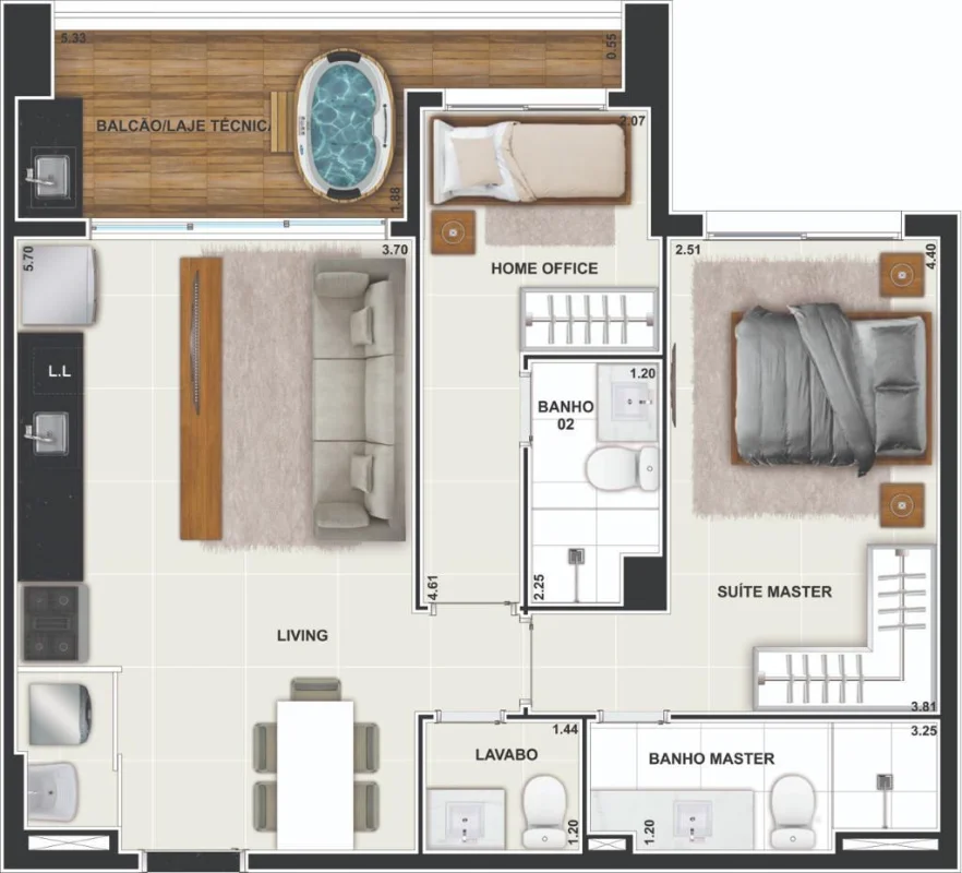 Fachada do Apartamento à Venda no Setor Bueno