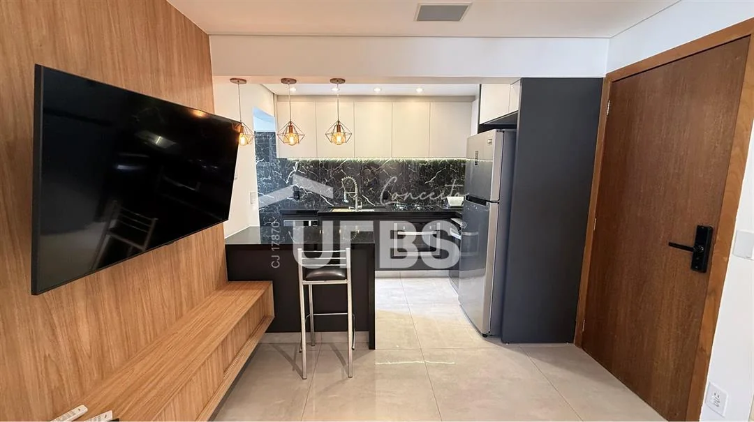 Fachada do Apartamento Mobiliado à Venda no Setor Bueno em Goiânia - Edifício Dom Artur